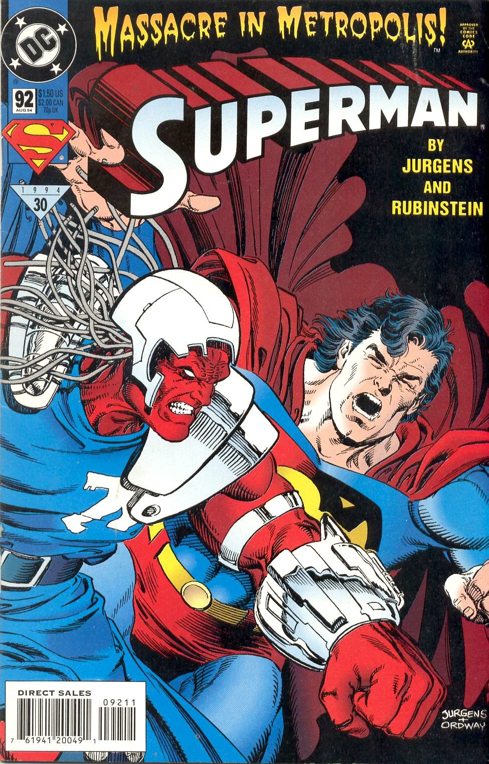 Read online Superman (1987) comic -  Issue #92 - 1