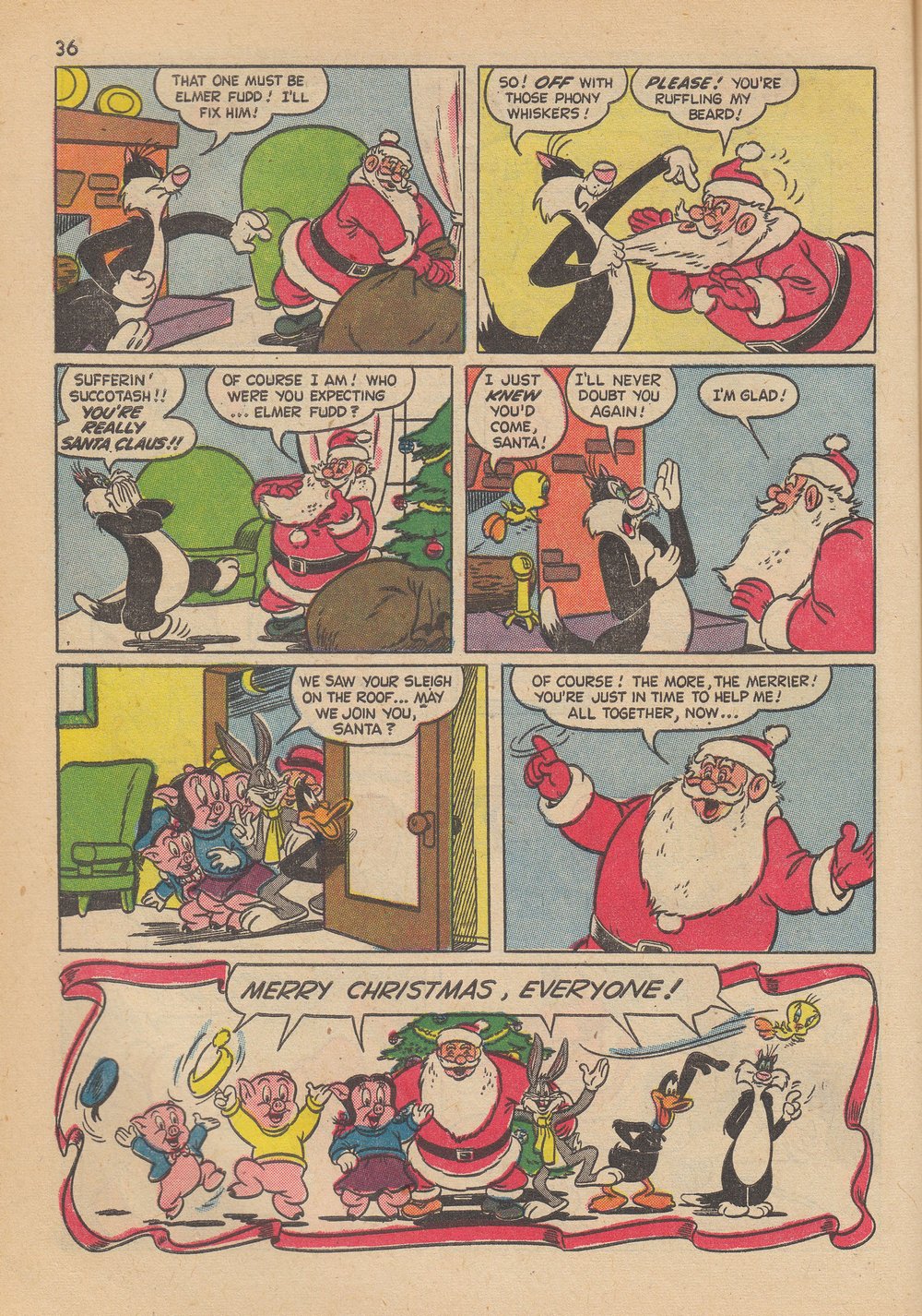 Read online Bugs Bunny's Christmas Funnies comic -  Issue # TPB 6 - 38