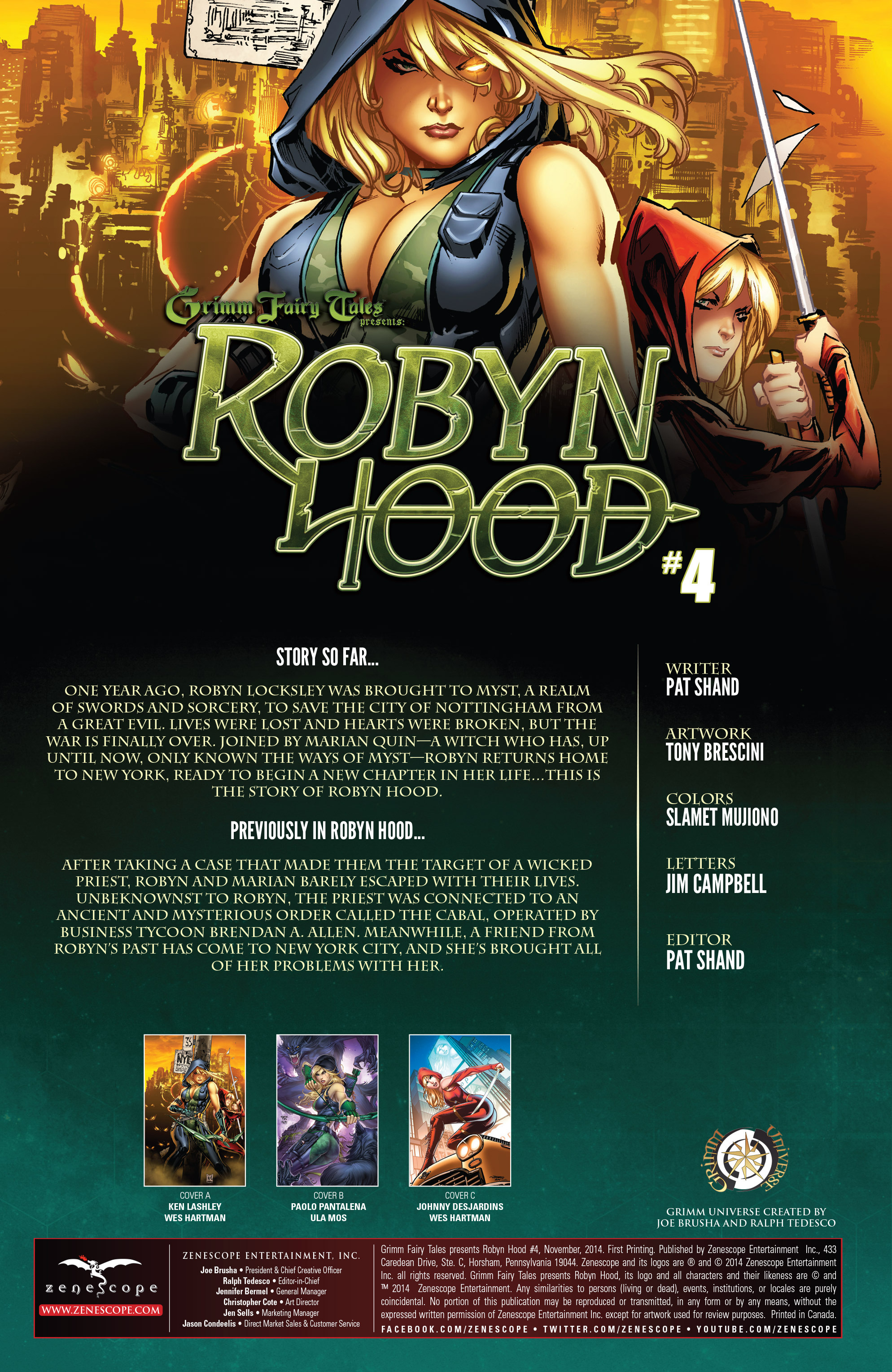 Read online Grimm Fairy Tales presents Robyn Hood (2014) comic -  Issue #4 - 2