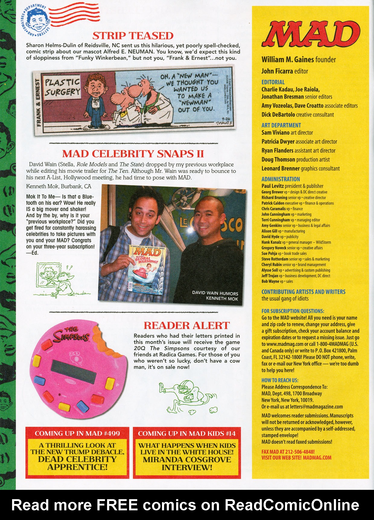 Read online MAD comic -  Issue #498 - 6