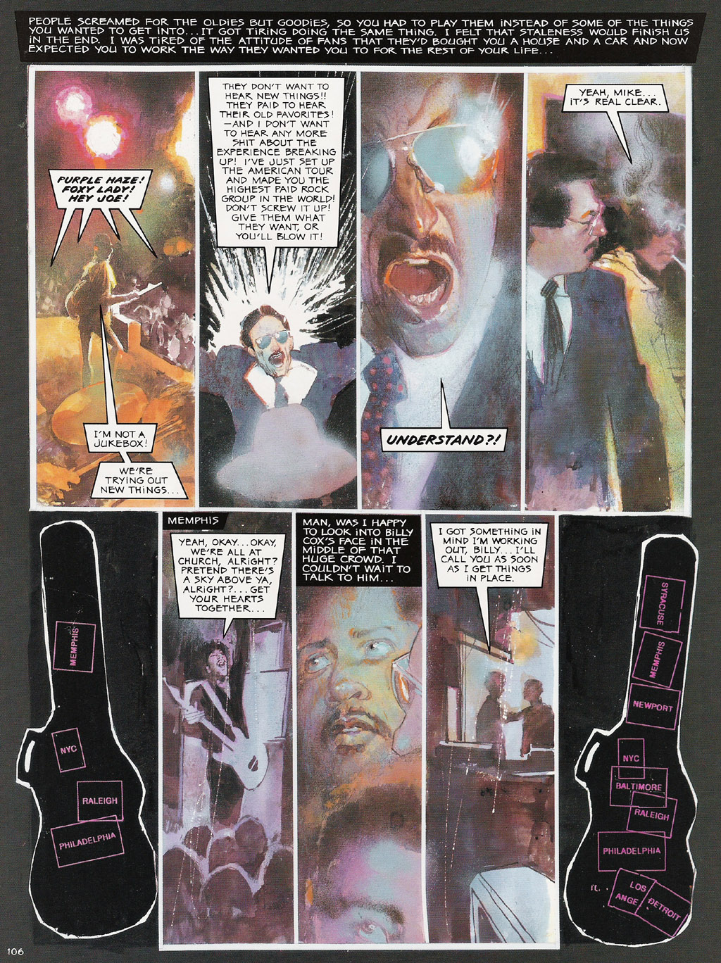 Voodoo Child - The Illustrated Legend of Jimi Hendrix issue TPB - Page 109