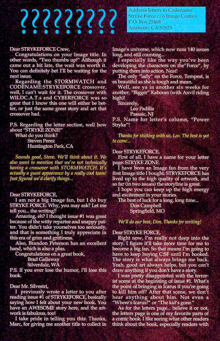 Read online Codename: Strykeforce comic -  Issue #3 - 31