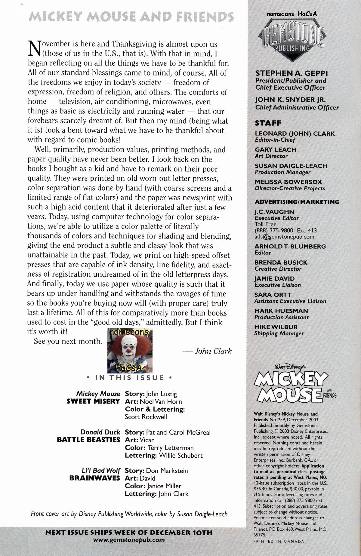 Read online Walt Disney's Mickey Mouse comic -  Issue #259 - 2