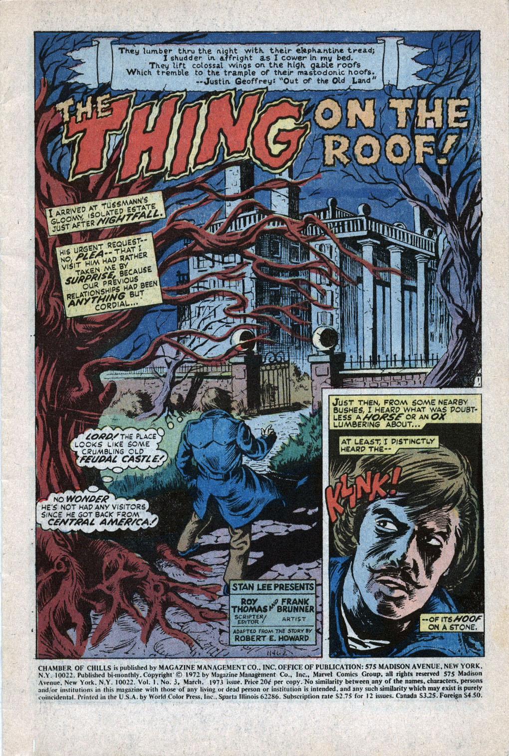 Read online Chamber of Chills (1972) comic -  Issue #3 - 3