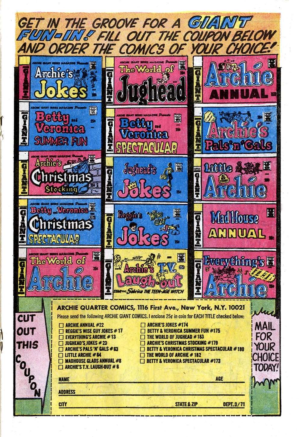 Read online Archie (1960) comic -  Issue #207 - 19