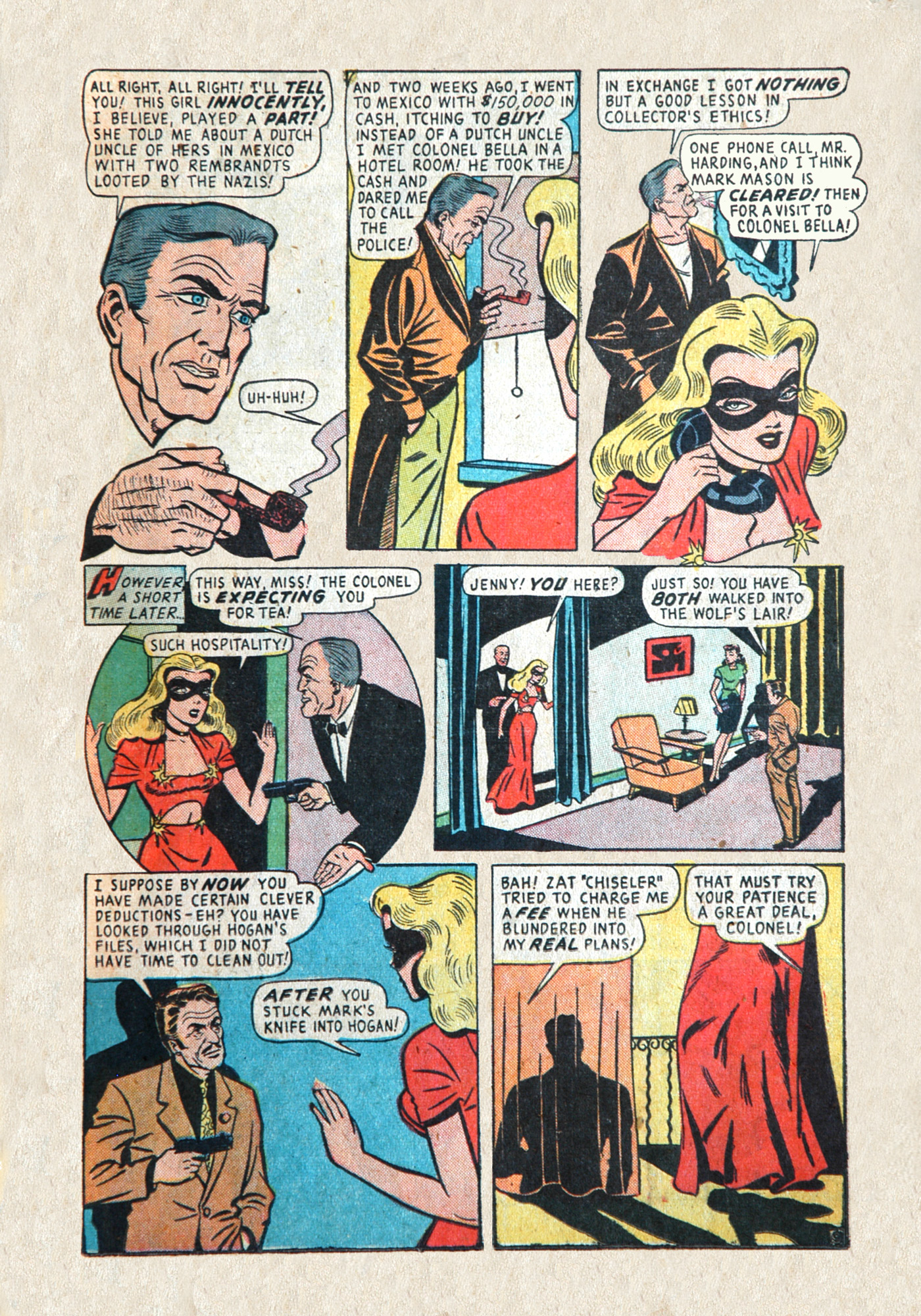 Read online Blonde Phantom Comics comic -  Issue #15 - 11