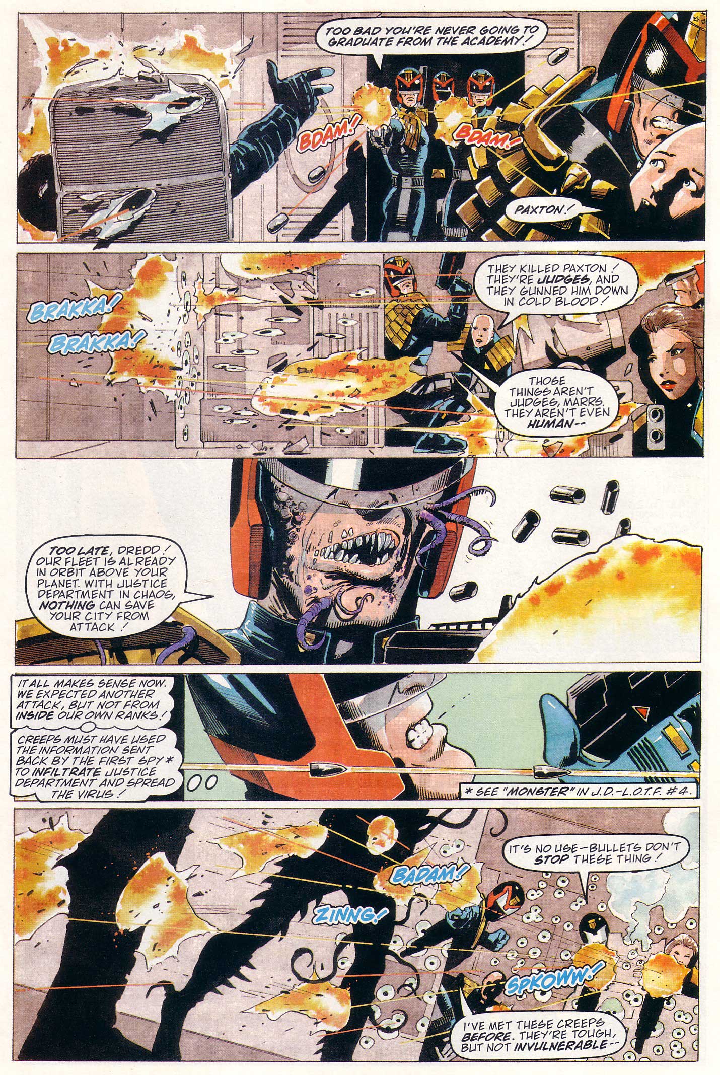 Read online Judge Dredd Lawman of the Future comic -  Issue #22 - 25