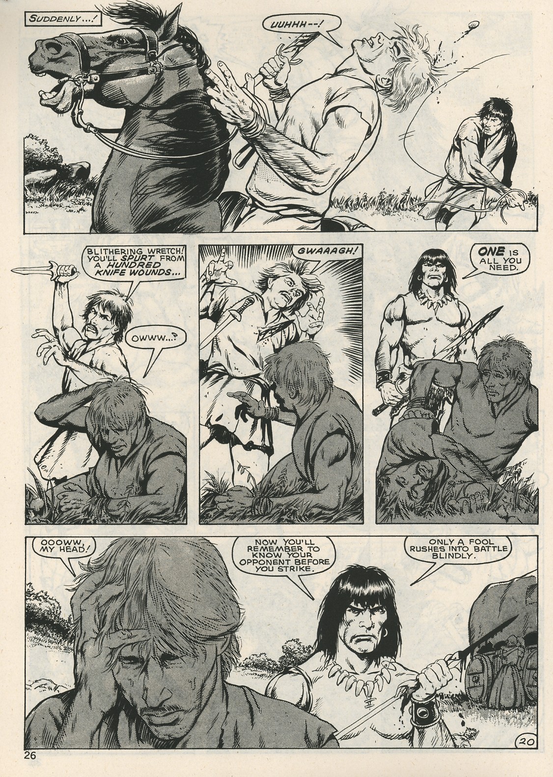 Read online The Savage Sword Of Conan comic -  Issue #126 - 26
