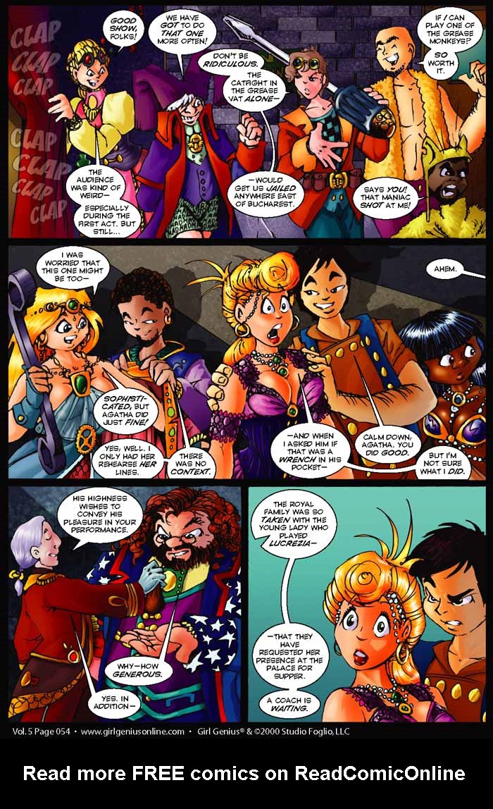 Read online Girl Genius (2002) comic -  Issue #5 - 54