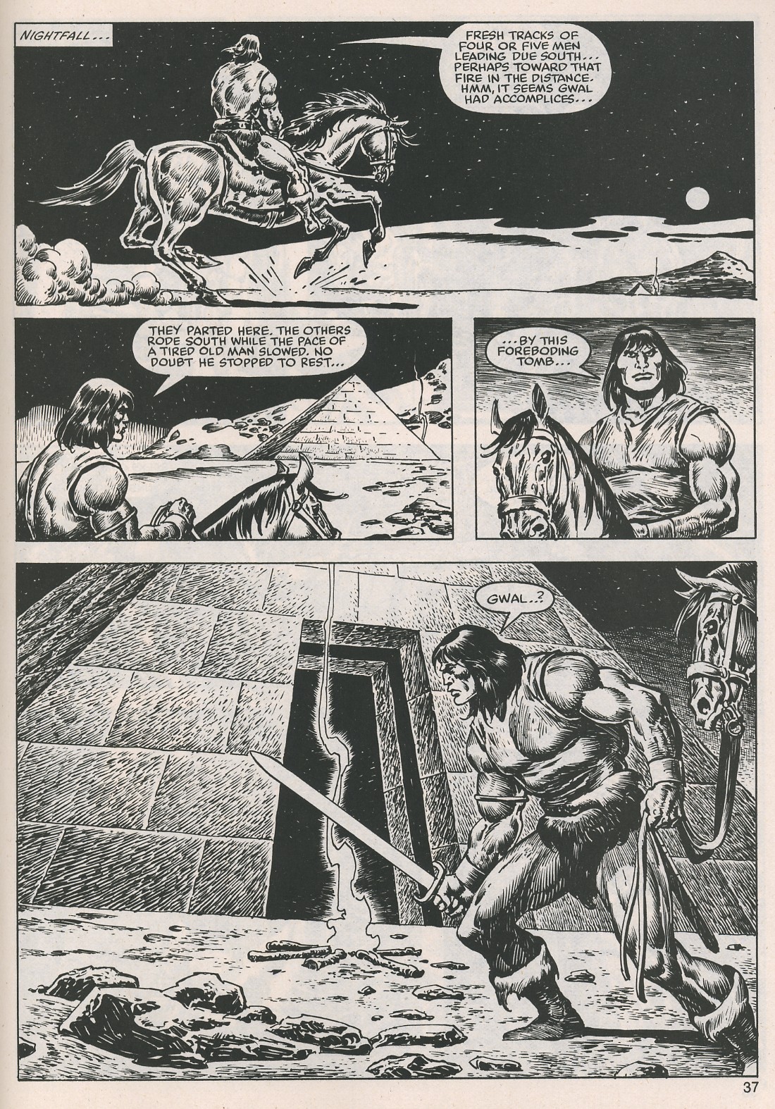 Read online The Savage Sword Of Conan comic -  Issue #116 - 37