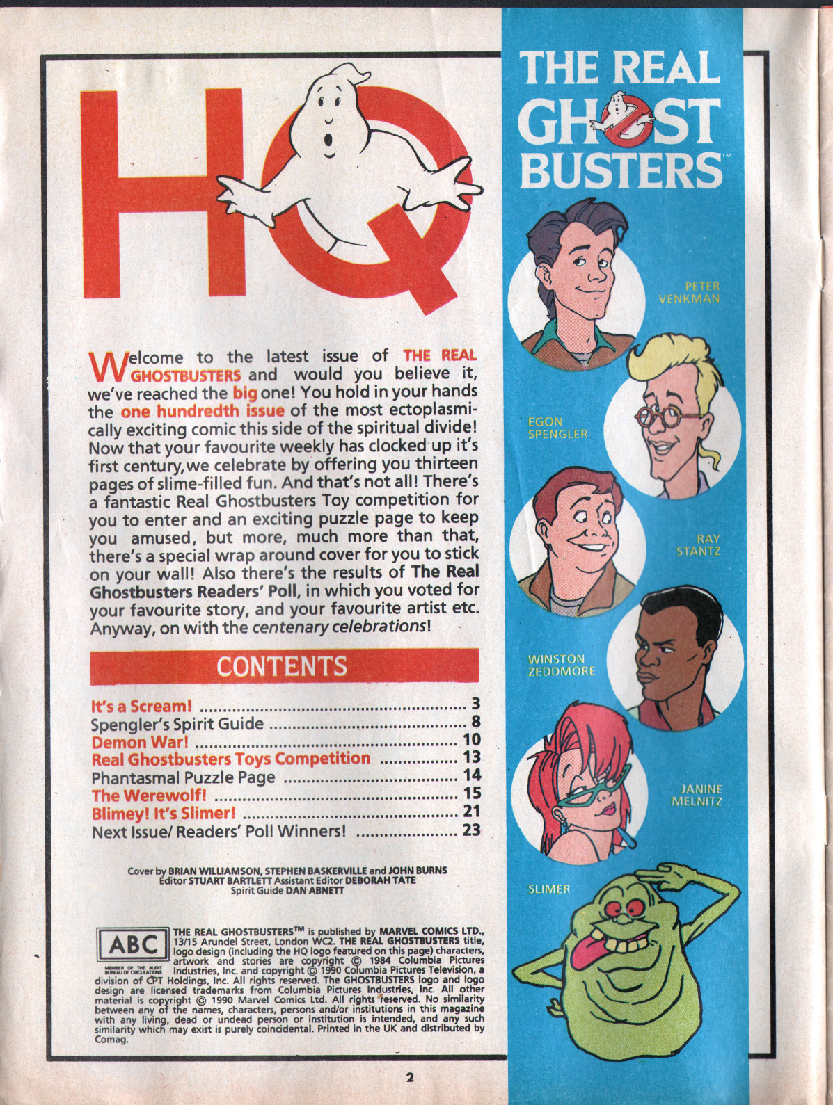 Read online The Real Ghostbusters comic -  Issue #100 - 2