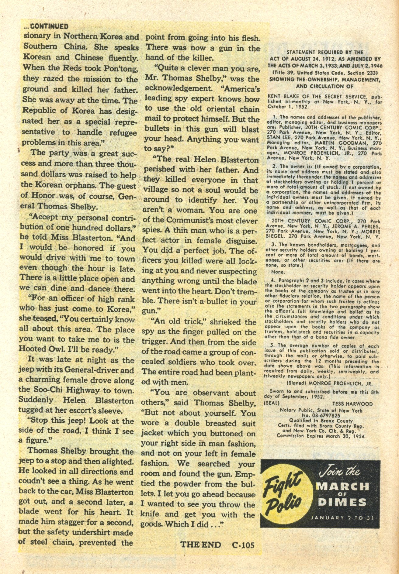 Read online Kent Blake of the Secret Service comic -  Issue #13 - 18