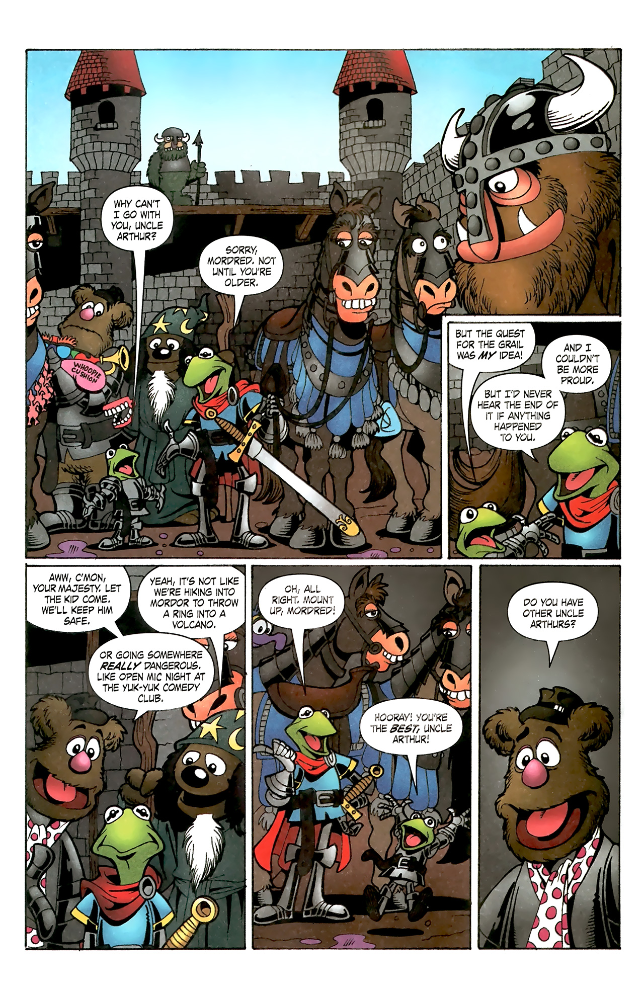 Read online Muppet King Arthur comic -  Issue #3 - 8