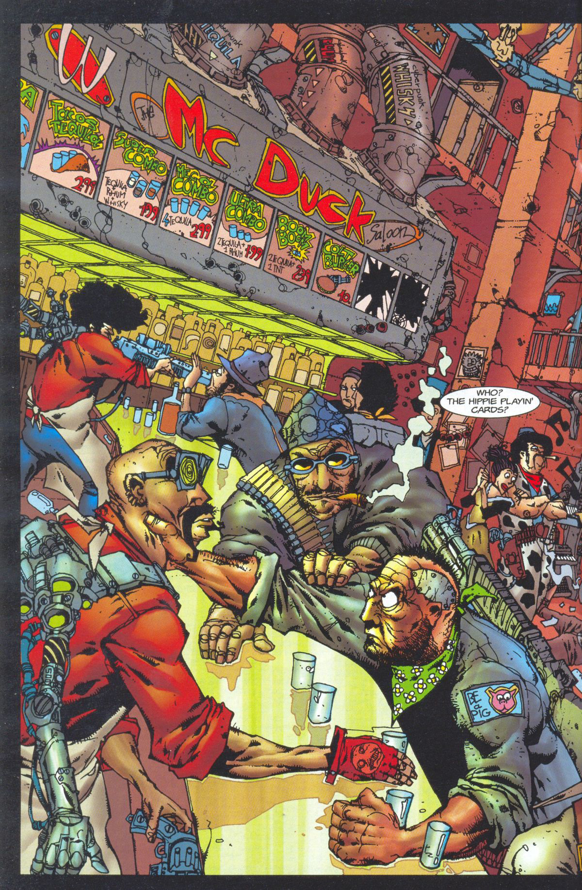 Read online Dead or Alive -- A Cyberpunk Western comic -  Issue #3 - 4
