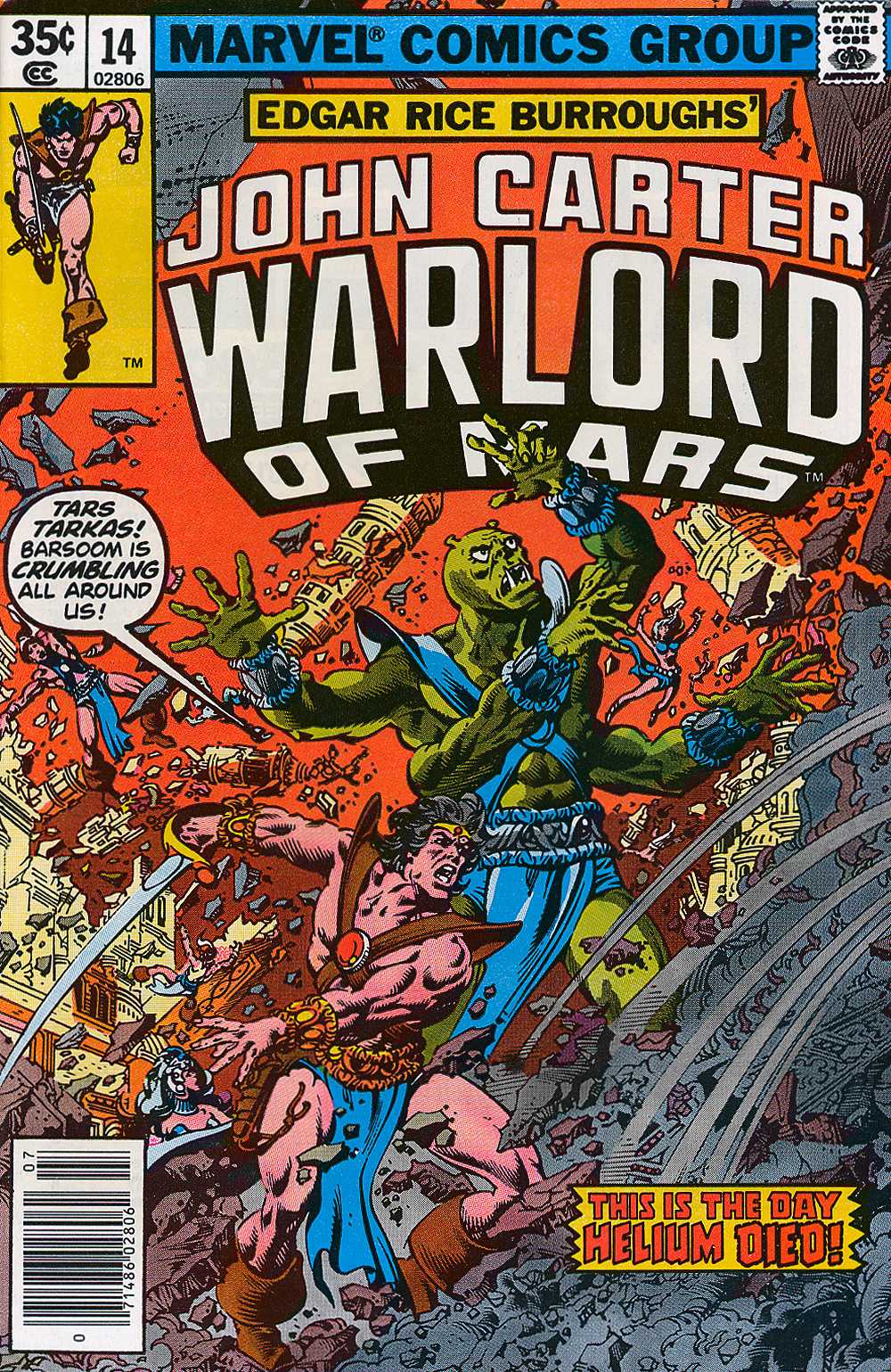 Read online John Carter Warlord of Mars comic -  Issue #14 - 1