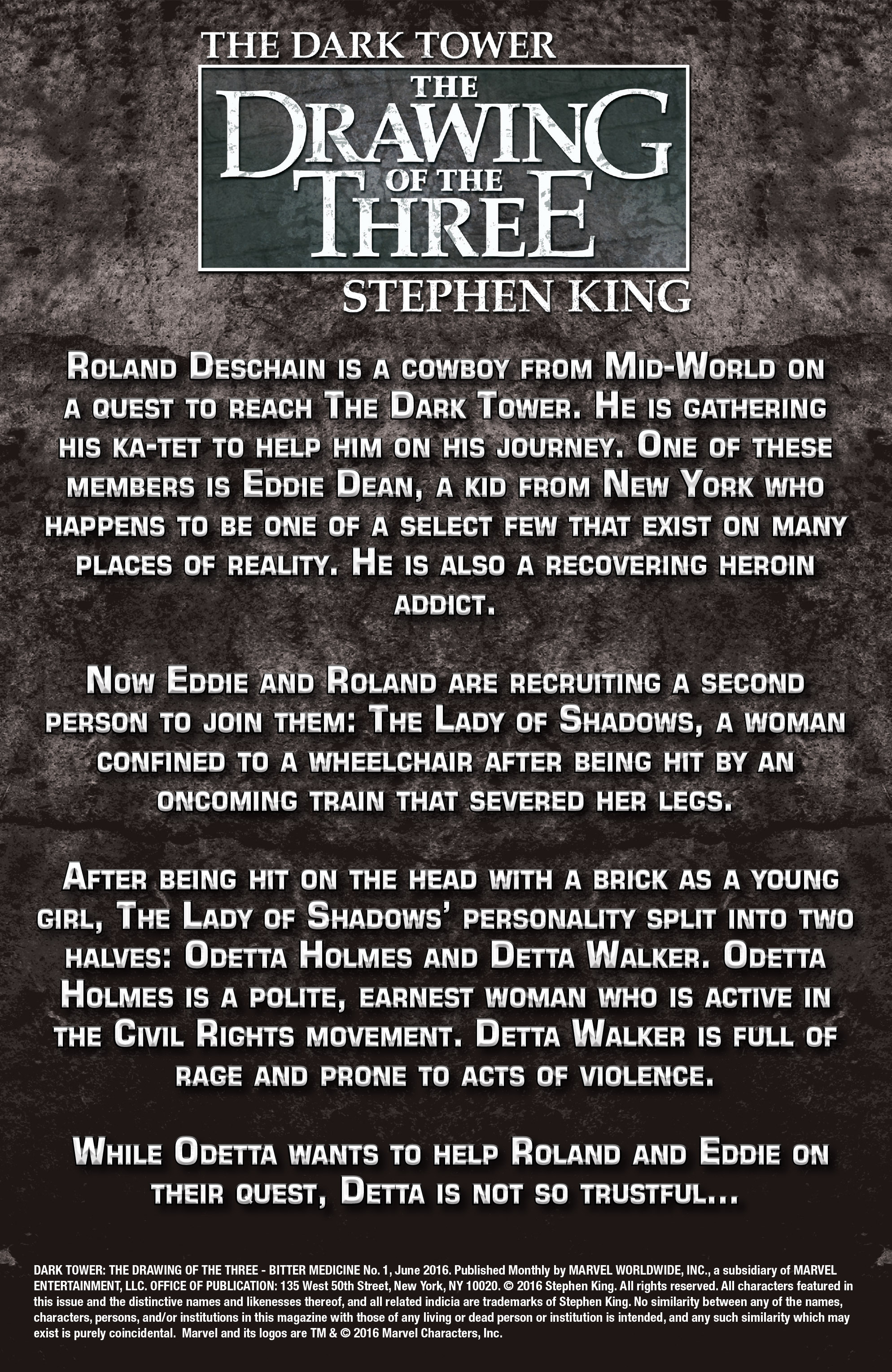 Read online Dark Tower: The Drawing of the Three - Bitter Medicine comic -  Issue #1 - 2
