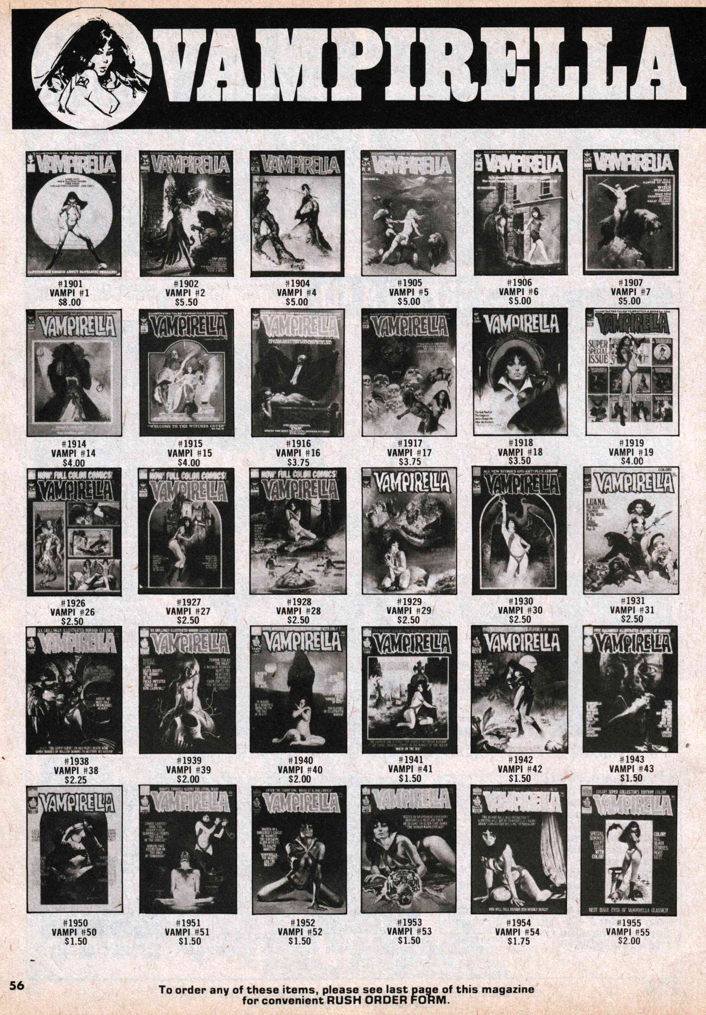 Read online Vampirella (1969) comic -  Issue #57 - 56