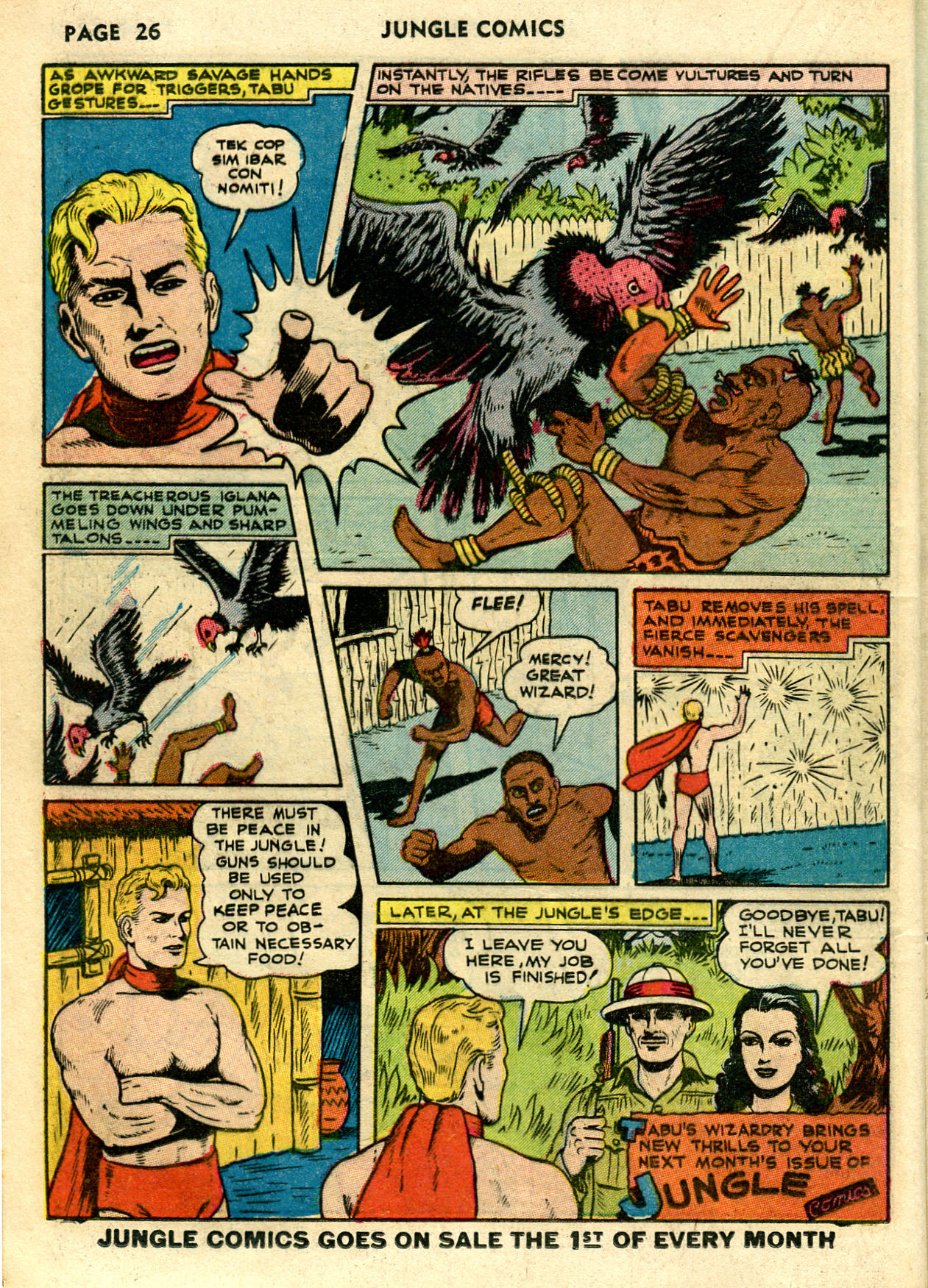 Read online Jungle Comics comic -  Issue #26 - 28