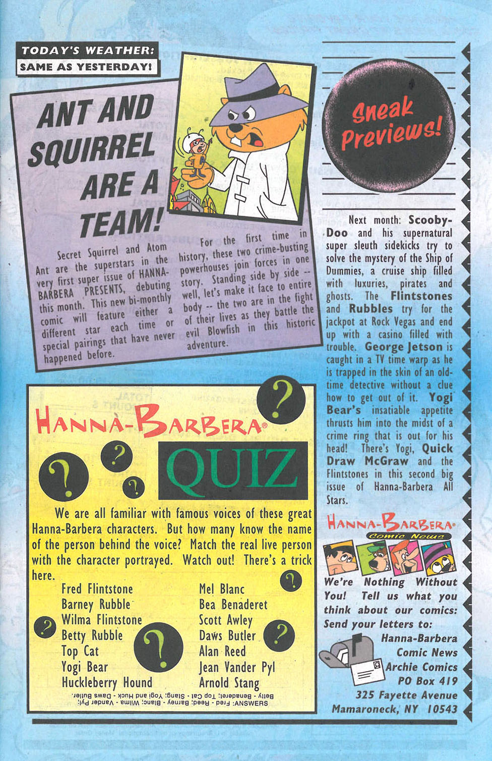 Read online Hanna-Barbera Presents comic -  Issue #1 - 13