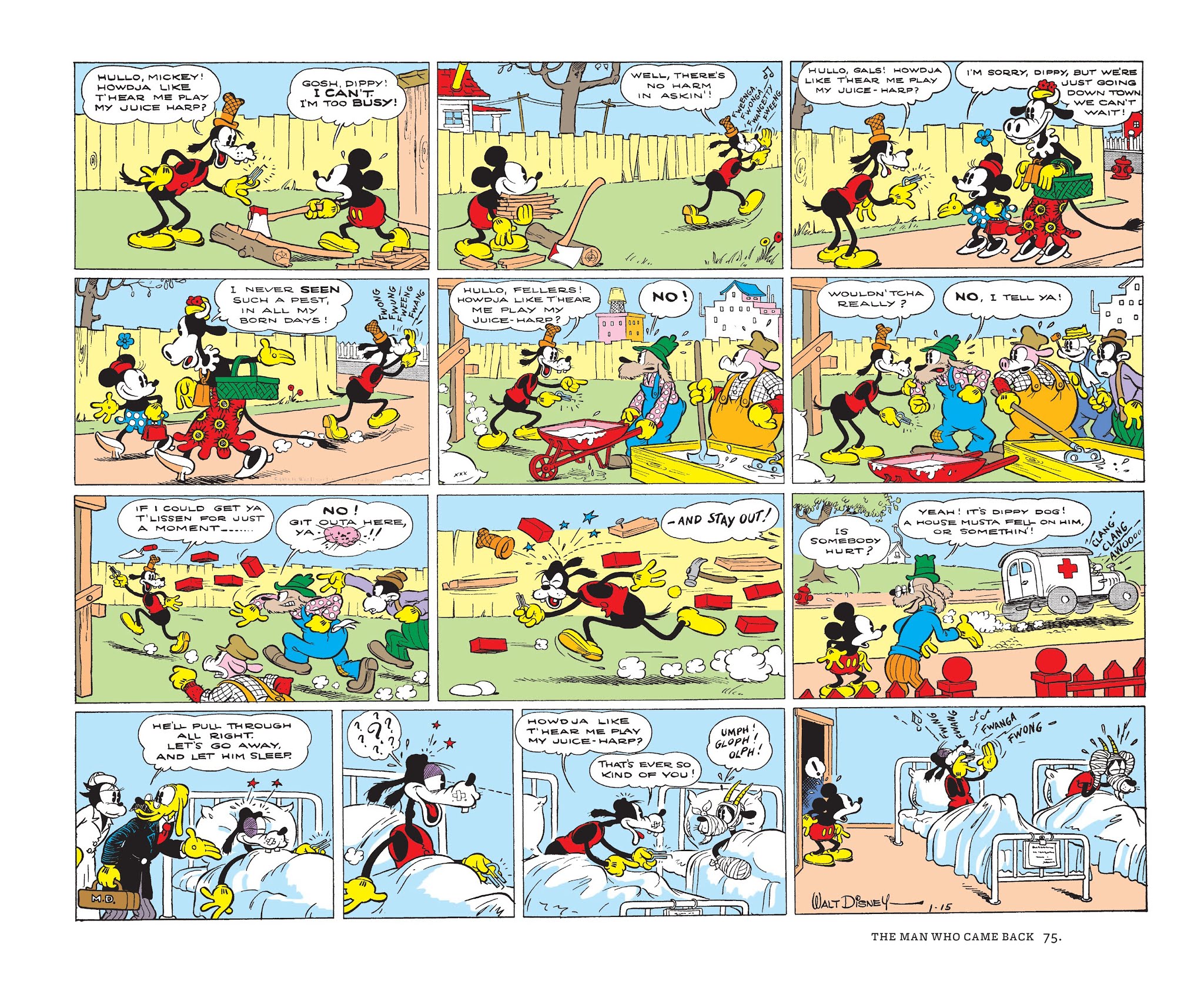 Read online Walt Disney's Mickey Mouse Color Sundays comic -  Issue # TPB 1 (Part 1) - 75