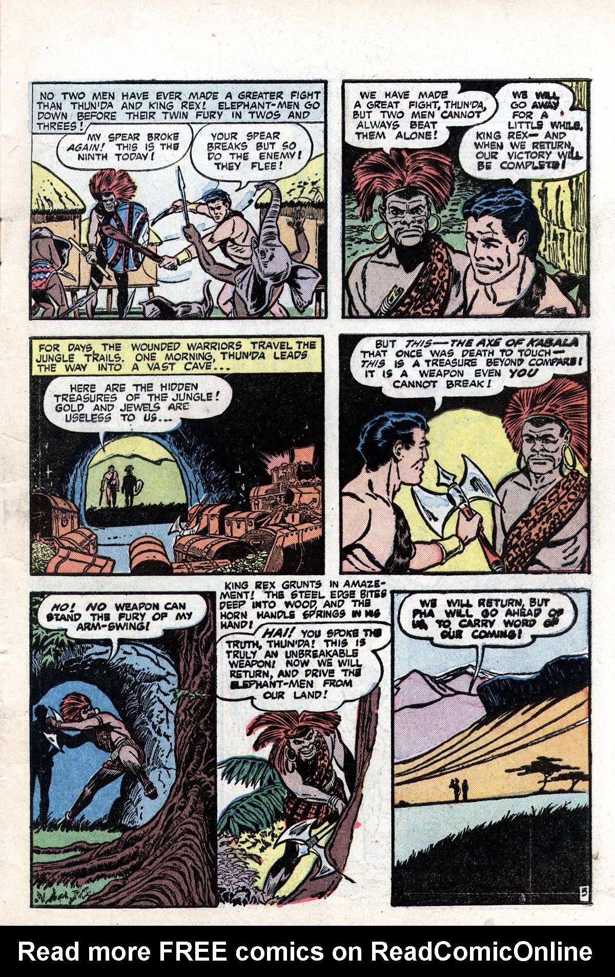 Read online Thun'da: King of the Congo comic -  Issue #6 - 7