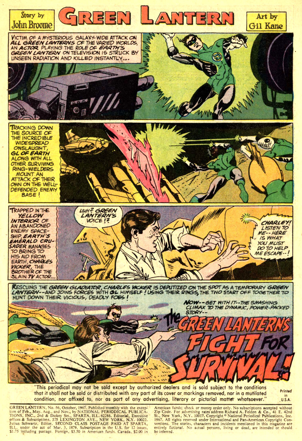 Read online Green Lantern (1960) comic -  Issue #56 - 3
