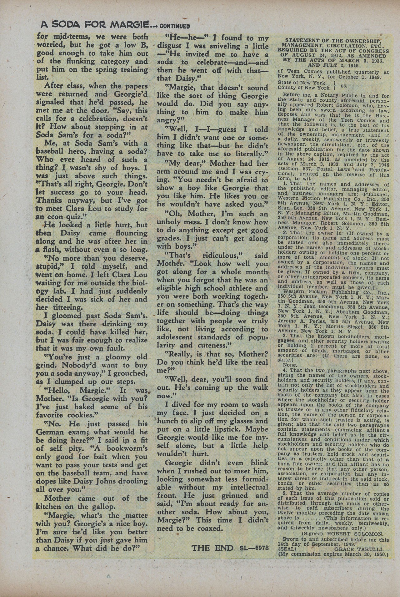 Read online Teen Comics comic -  Issue #35 - 35