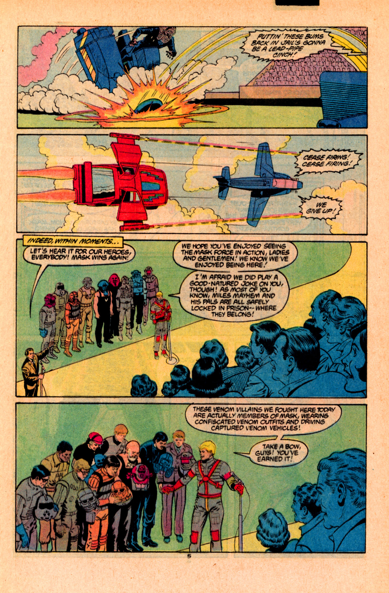 Read online MASK (1987) comic -  Issue #6 - 9