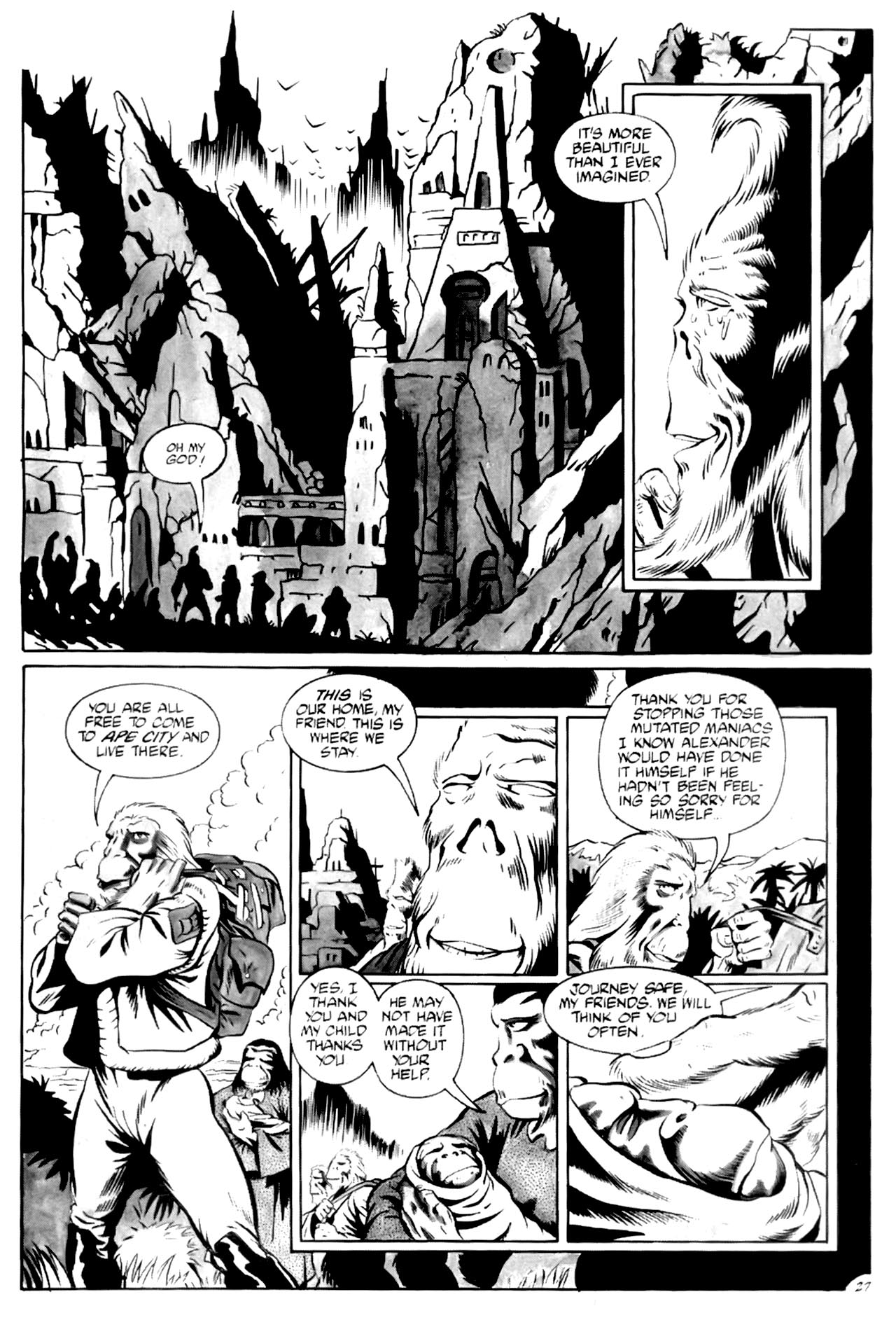 Read online Planet of the Apes (1990) comic -  Issue #2 - 29