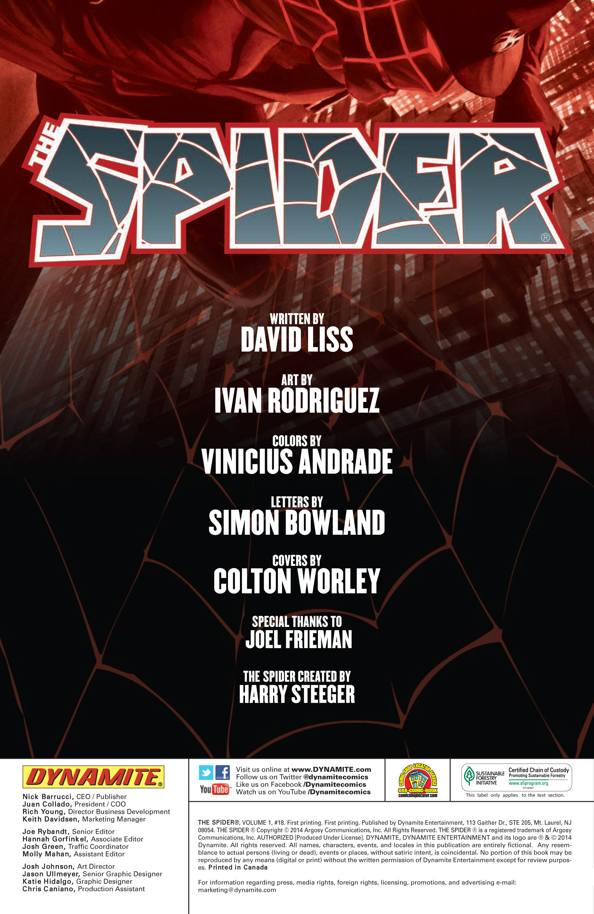 Read online The Spider comic -  Issue #18 - 2