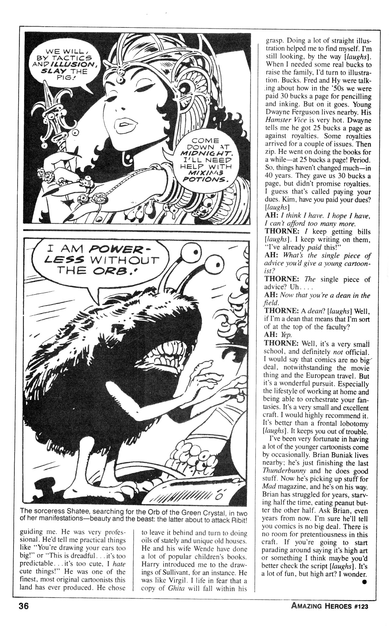 Read online Amazing Heroes comic -  Issue #123 - 35