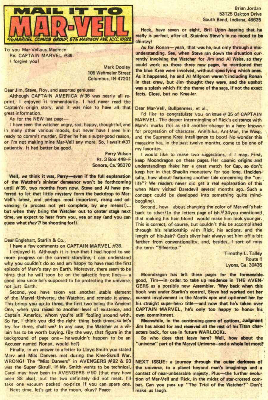 Captain Marvel (1968) Issue #38 #38 - English 14