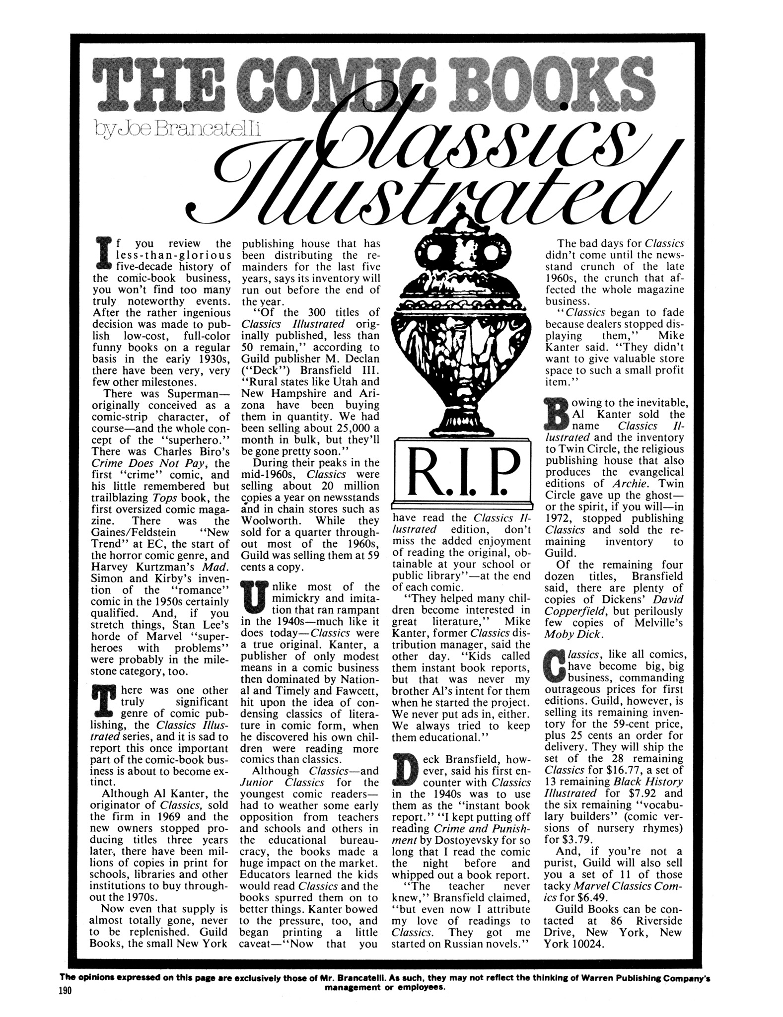 Read online Eerie Archives comic -  Issue # TPB 19 - 181