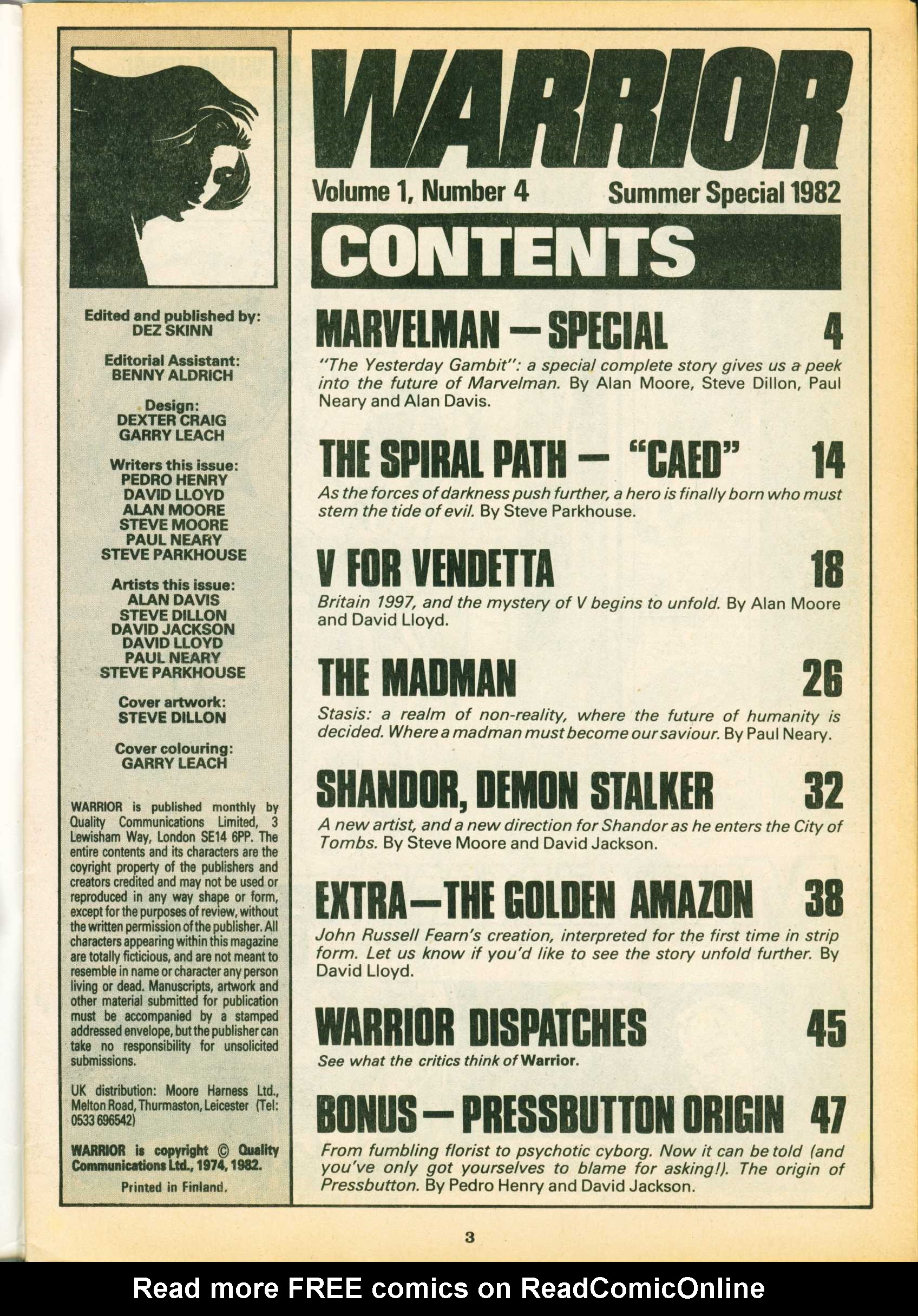 Read online Warrior comic -  Issue #4 - 3