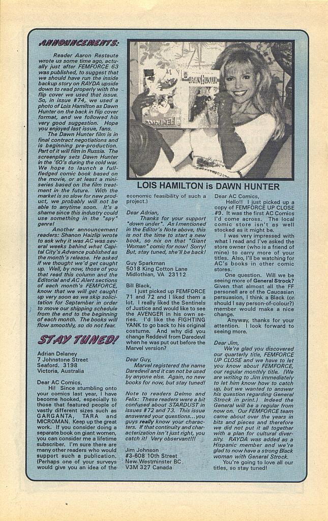 Read online Femforce comic -  Issue #75 - 29