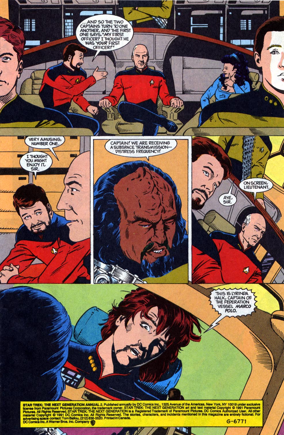 Read online Star Trek: The Next Generation (1989) comic -  Issue # _Annual 2 - 2