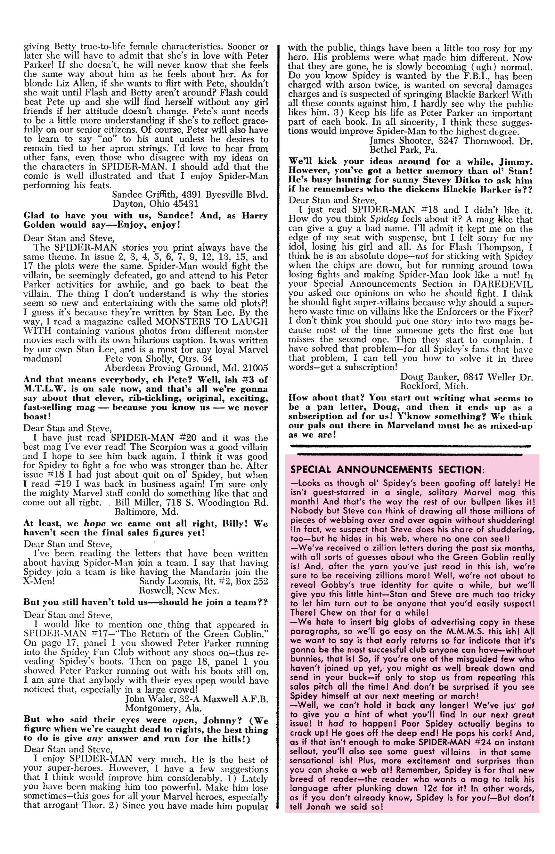 Read online The Amazing Spider-Man (1963) comic -  Issue #23 - 24