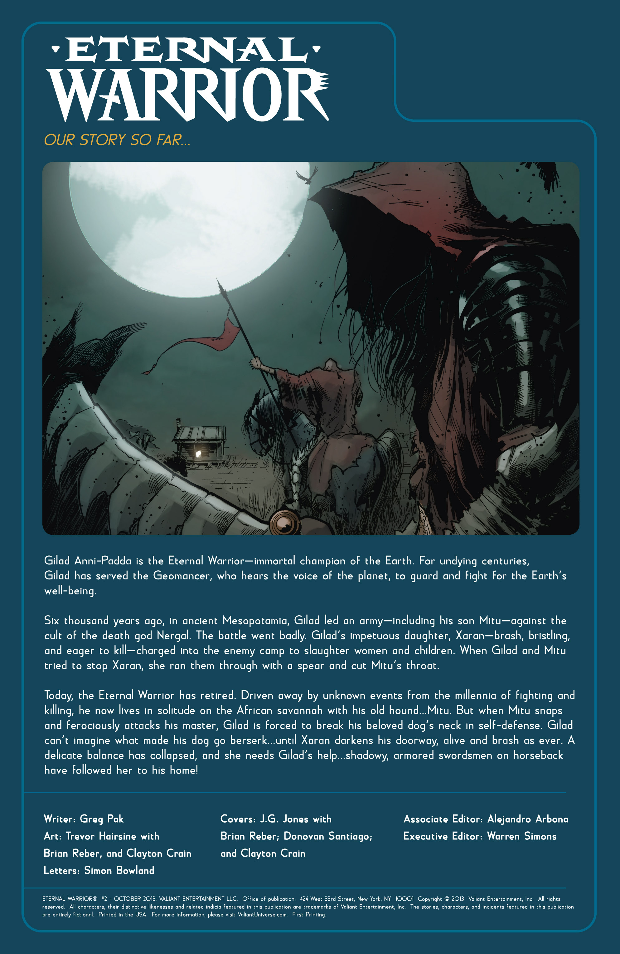 Read online Eternal Warrior comic -  Issue #2 - 2