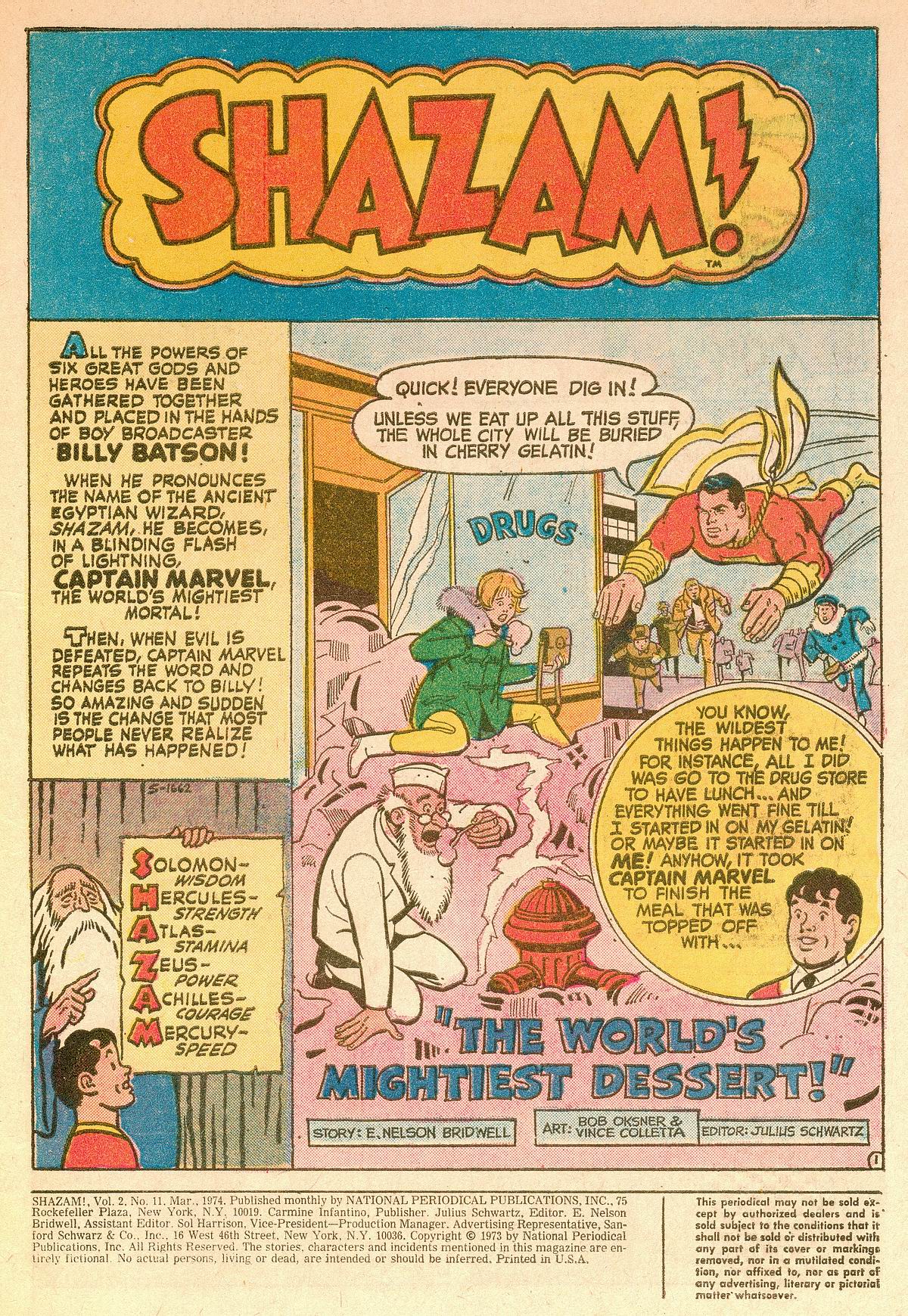 Read online Shazam! (1973) comic -  Issue #11 - 2
