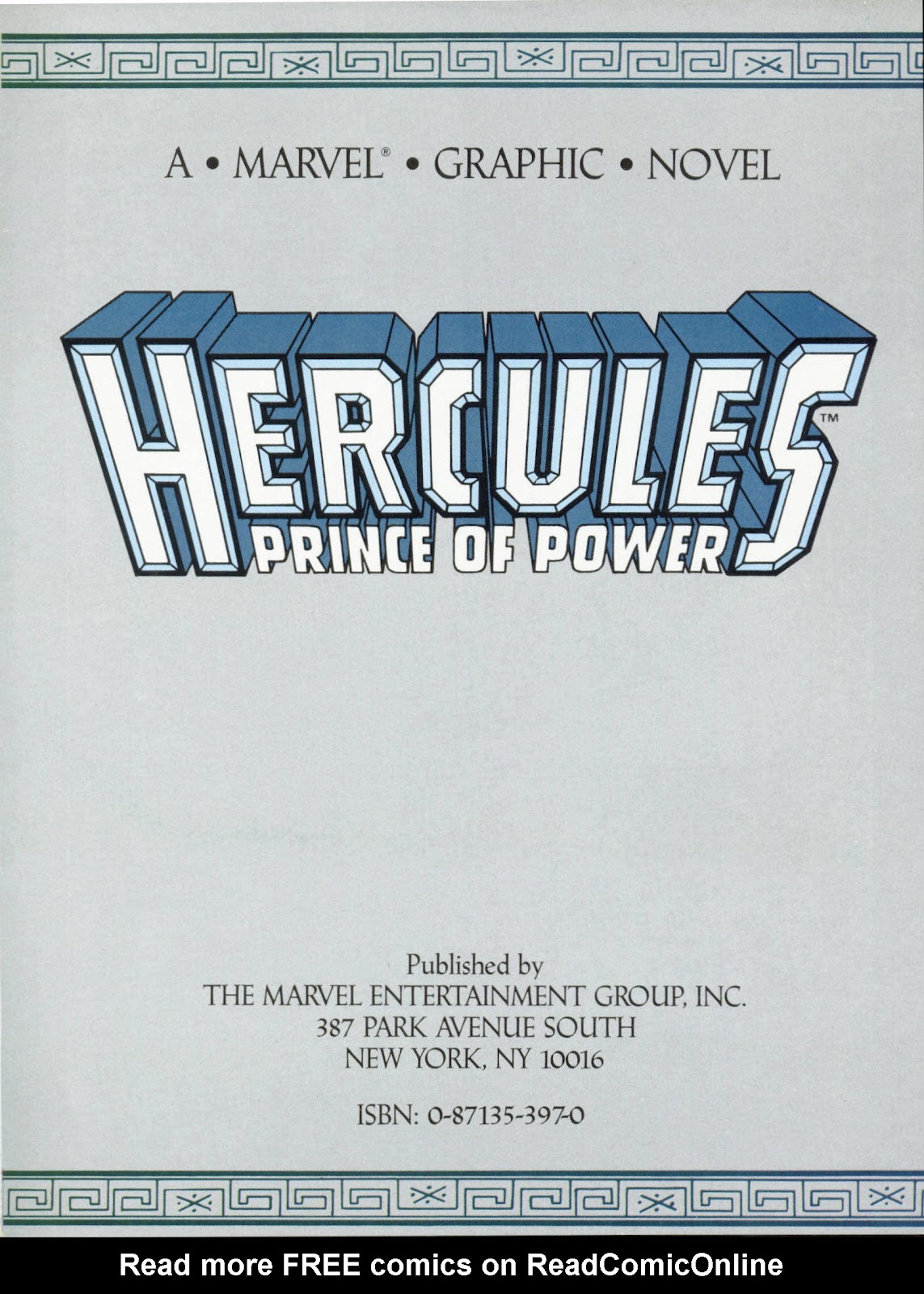 Marvel Graphic Novel issue 37 - Hercules Prince of Power - Full Circle - Page 2