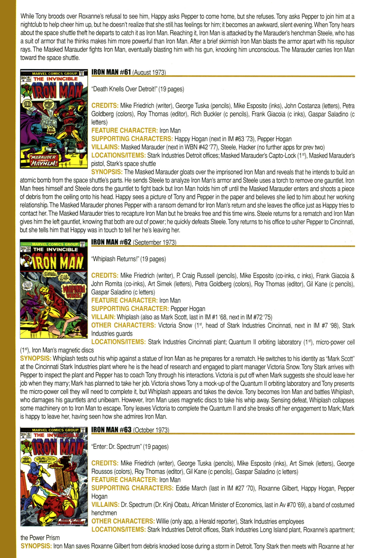 Read online Official Index to the Marvel Universe comic -  Issue #3 - 44