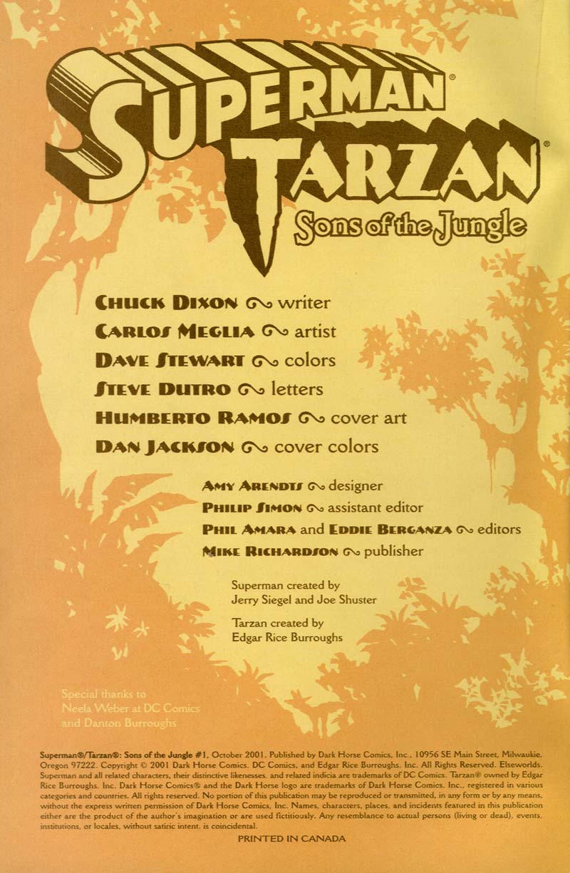 Read online Superman/Tarzan: Sons of the Jungle comic -  Issue #1 - 2