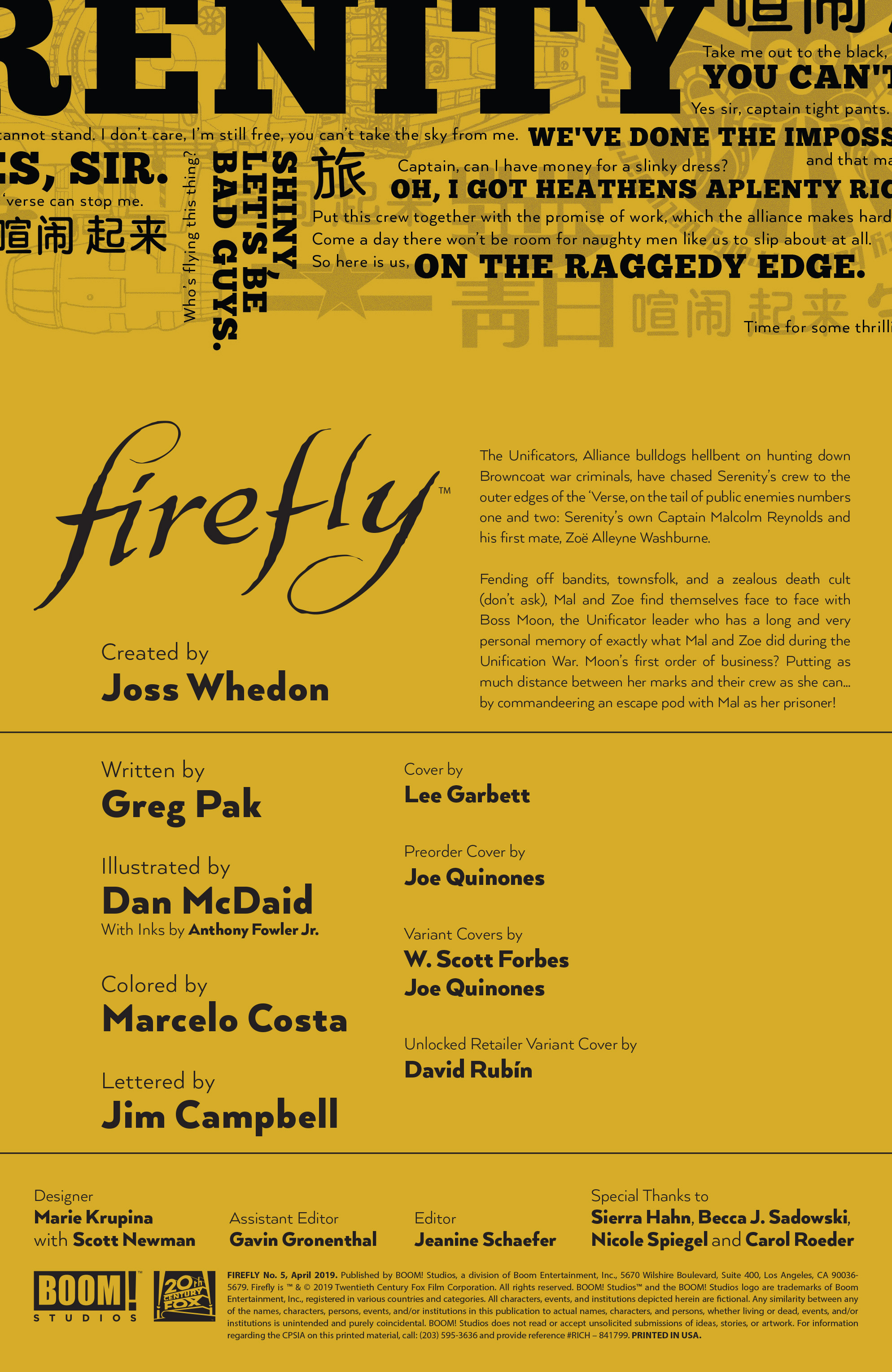 Read online Firefly comic -  Issue #5 - 2