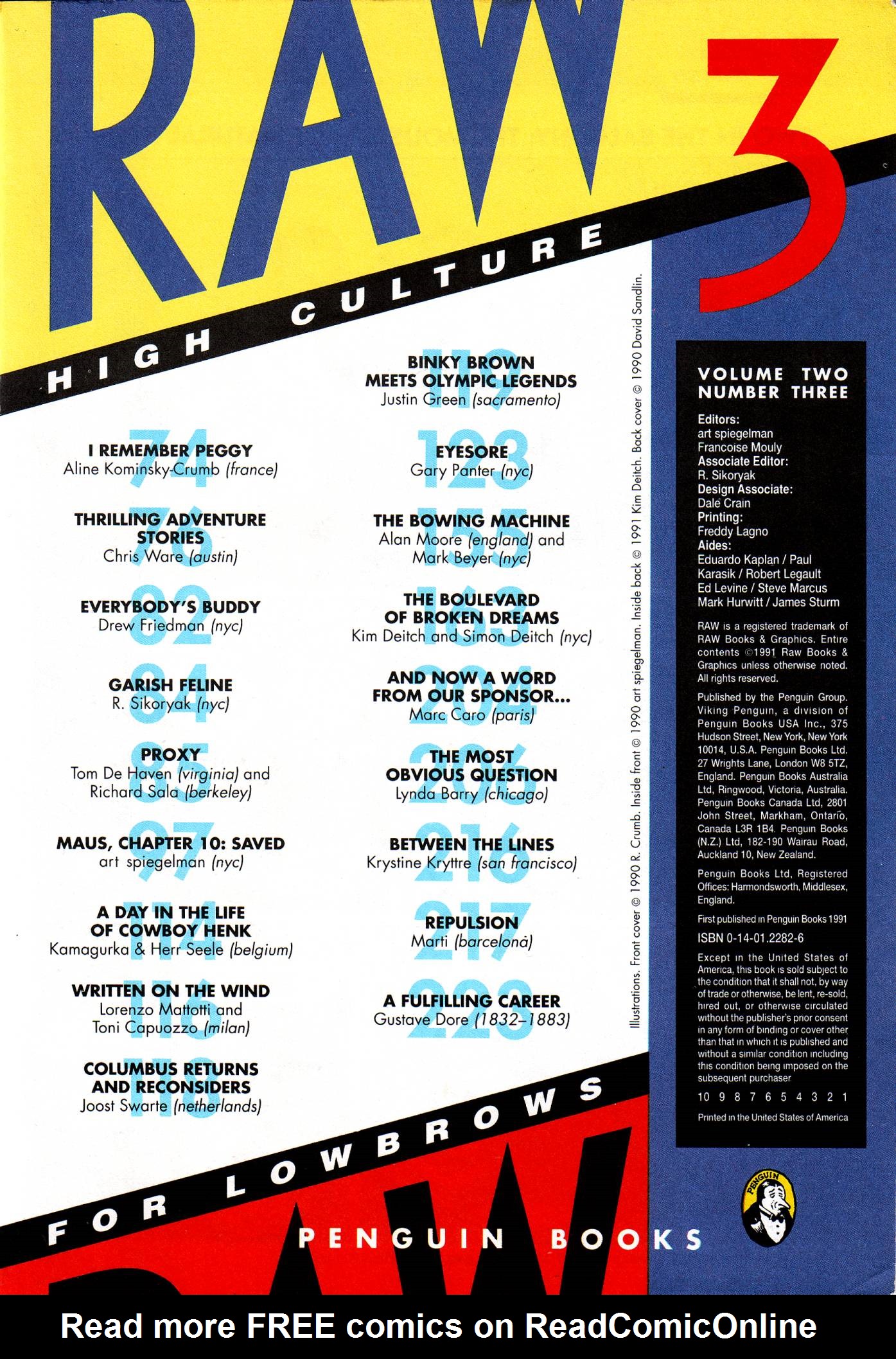 Read online Raw (1989) comic -  Issue # TPB 3 (Part 1) - 3