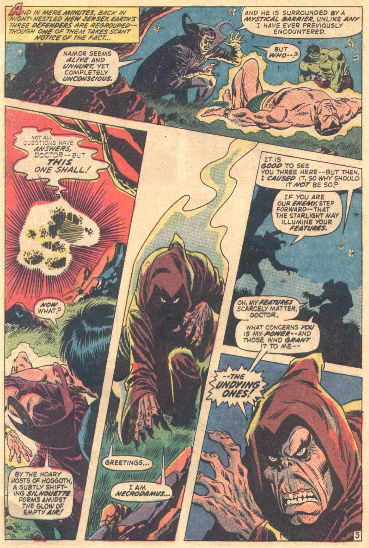 Read online The Defenders (1972) comic -  Issue #1 - 6