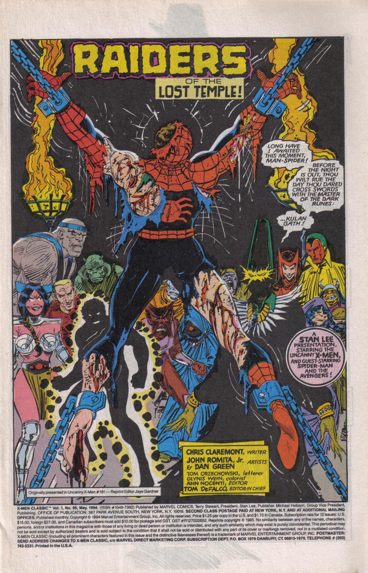 Read online X-Men Classic comic -  Issue #95 - 2