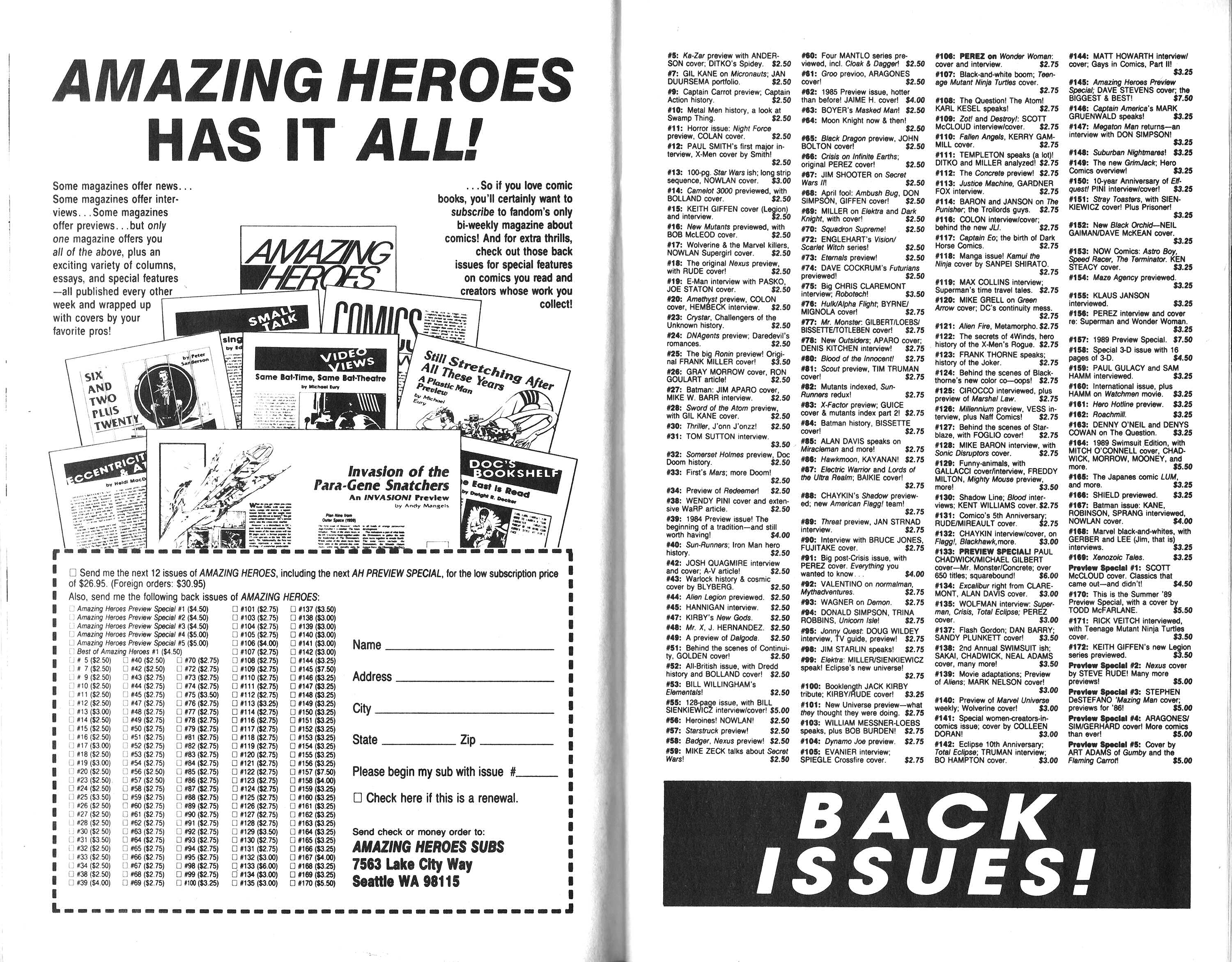 Read online Amazing Heroes comic -  Issue #175 - 23