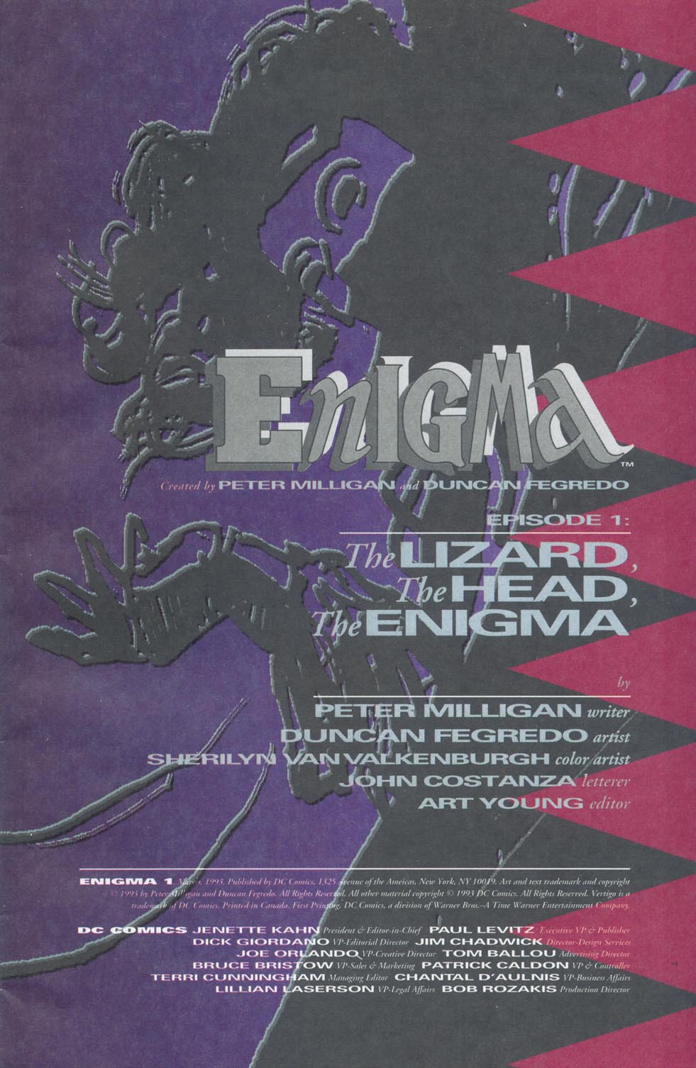Read online Enigma comic -  Issue #1 - 2