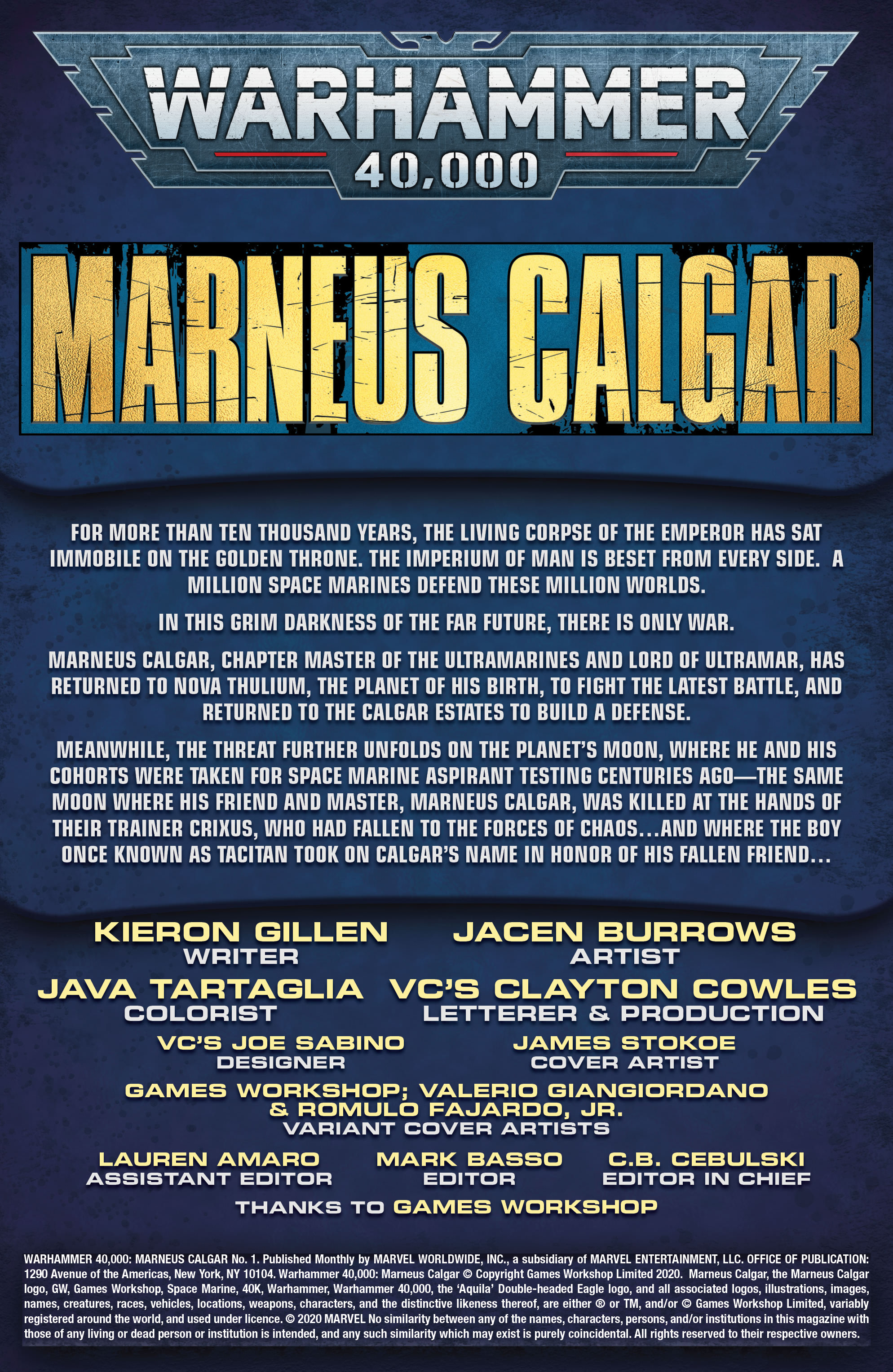 Read online Warhammer 40,000: Marneus Calgar comic -  Issue #3 - 2