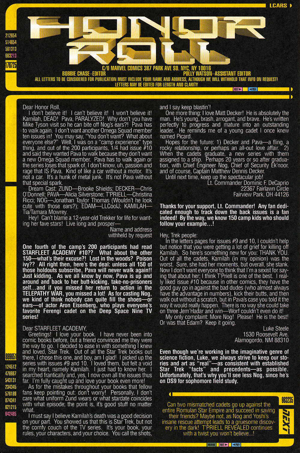 Read online Star Trek: Starfleet Academy (1996) comic -  Issue #14 - 25